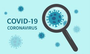 The coronavirus COVID-19 outbreak has spread from China. Coronavirus cell. Vector illustration The coronavirus COVID-19 outbreak has spread from China. Coronavirus cell. Vector illustration